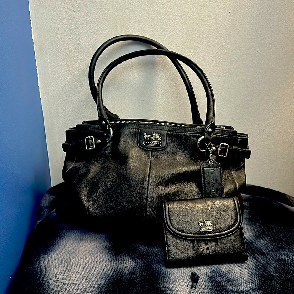 Coach shoulder bag and matching wallet